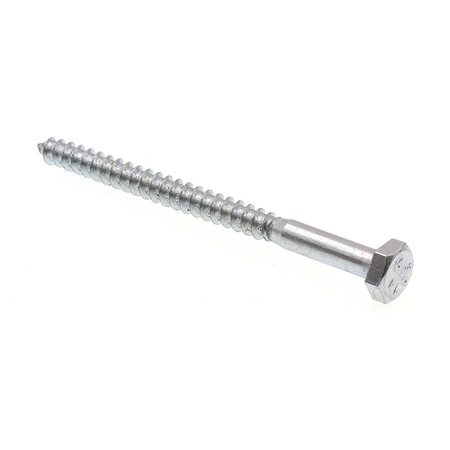 PRIME-LINE Hex Lag Screw 1/4in X 3-1/2in A307 Grade A Zinc Plated Steel 100PK 9055192